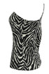 Zebra Print One Shoulder Top