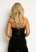 Sequin Bandeau Corset Top