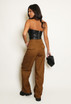 Wide Leg Cargo Trousers