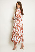 Printed Button Up Maxi Dress