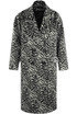 Zebra Print Long Line Coat