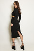 Key Hole Cut Out Midi Dress