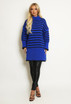 Striped Roll Neck Knitted Jumper 