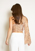 One Shoulder Sequin Crop Top 