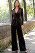 One Button Velvet Blazer And Trouser Set One Button Velvet Blazer And Trouser Set