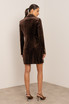 Double Breasted Velvet Blazer Dress