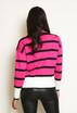 Roll Neck Striped Knitted Jumper
