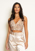 Sequin Plunge Bralet