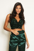 Sequin Plunge Bralet