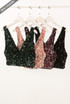 Sequin Plunge Bralet