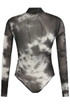 Tie Dye Print Long Sleeve Bodysuit