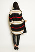 Striped Knit Open Cardigan