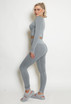 Active Long Sleeve Crop Top And Legging Set