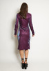 Lurex Slinky High Neck Midi Dress