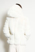 Faux Fur PU Hooded Jacket