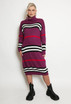 Stripe Roll Neck Jumper Dress