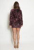 Sequin V Neck Mini Dress