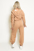 Fleece Ruched Sleeve Hoodie & Trouser Set