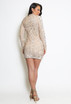 Velvet Sequin Long Sleeve Dress