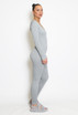 Long Sleeve Ribbed Unitard 