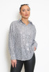 Long Sleeve Sequin Blouse