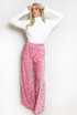 Sequin Elasticated Wide Leg Trouser