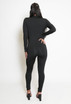 High Neck Zip Up Unitard