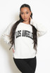 LOS ANGELES Round Neck Knitted Jumper