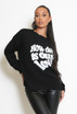 HOW DEEP IS OUR LOVE Knitted Jumper