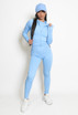 Ribbed Active Zip Up Three Piece Set