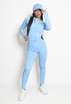 Ribbed Active Zip Up Three Piece Set
