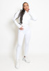 Ribbed Active Zip Up Three Piece Set