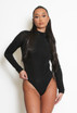 High Neck Long Sleeve Bodysuit