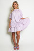 Layered Frill Shirt Dress