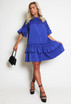 Layered Frill Shirt Dress