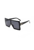 Shield Sunglasses With Gold Detail