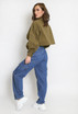 Denim Wide Leg Cargo Jeans