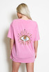 Sequin Eye Round Neck T-Shirt