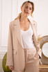 Luxe Satin Tailored One Button Blazer