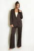 Luxe Satin Tailored One Button Blazer