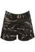 Camouflage Cargo Denim Shorts