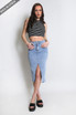 Denim Midi Skirt