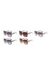 Oversized Retro Mini Bee Detail Sunglasses