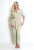 Belted Straight Leg Jumpsuit