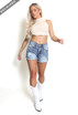 Diamante Tassel Denim Shorts