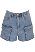 Denim Shorts With Pocket