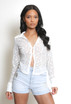 Floral Lace Sheer Blouse