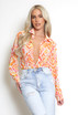 Water Colour Print Chiffon Blouse
