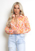 Water Colour Print Chiffon Blouse