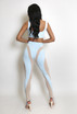 Mesh Insert Crop Top And Stirrup Legging Set